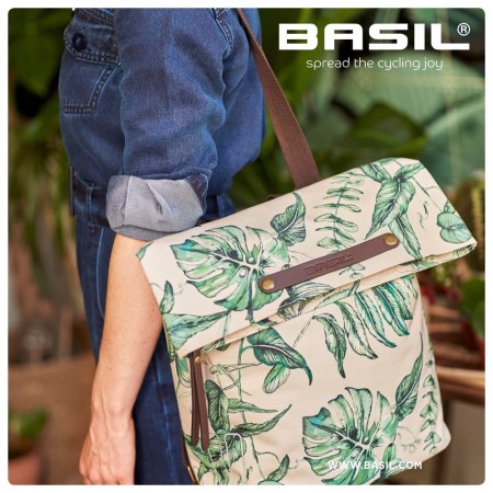 Torba/Plecak na bagażnik BASIL EVER-GREEN DAYPACK14-19L, Hook On System, wodoodporna thyme green (NEW 2024) - rove.pl