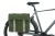 Sakwa miejska podwójna BASIL URBAN LOAD DOUBLE PANNIER BAG 48-53L, Universal Bridge System, 100% wodoodporna, moss green/sand (NEW 2024) - rove.pl