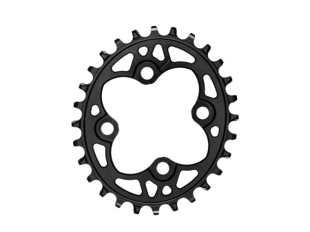 Zębatka Absoluteblack Oval 64mm narrow wide, czarny 26 - rove.pl