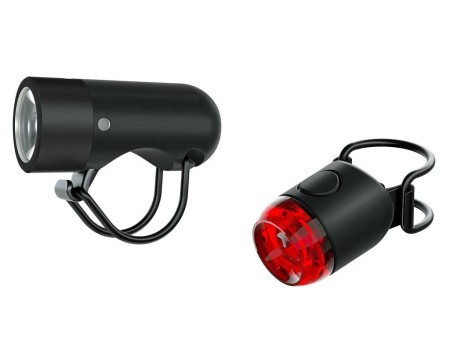 Lampa Knog Plug Twinpack przód+tył, czarny - rove.pl