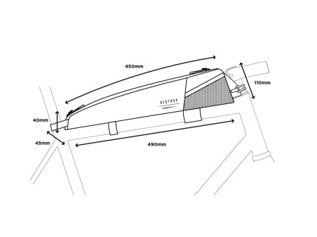Torba na ramę Restrap Race Top Tube Bag Long - rove.pl
