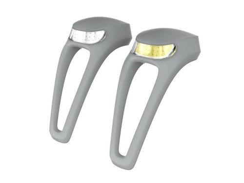 Przejdź do produktu Lampa Knog Frog V3 Twinpack przód+tył szary