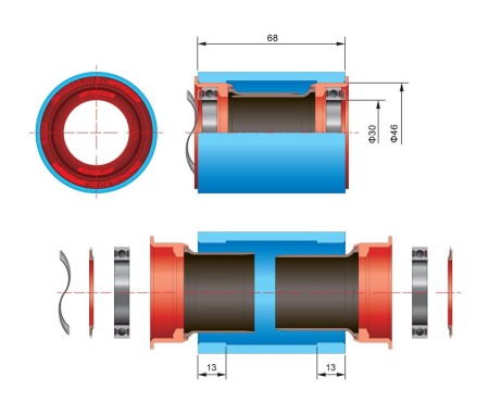 Wkład suportu FSA PF30 – AX 386EVO, BB386EVO/BB30 to PF30 PF6000/CZ - rove.pl
