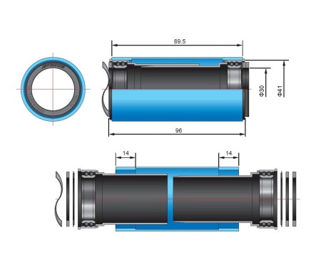 Wkład suportu FSA PF92 – AX 392EVO, BB392EVO to PF92 41mm EL247 - rove.pl