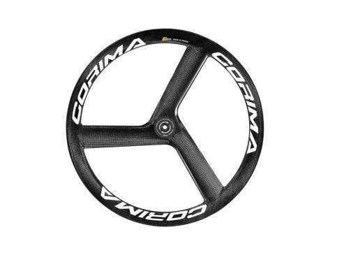 Przejdź do produktu Koło przód Corima 3 Spoke S DX szytka, Center Lock, białe naklejki