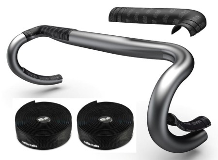 Owijka 3mm + wkładki piankowe na kierownicę SELLE ITALIA Shock absorber kit, Czarna - rove.pl