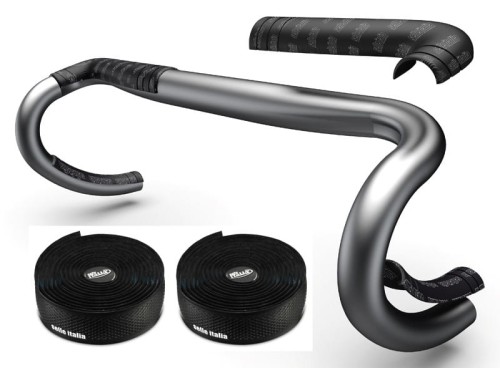 Przejdź do produktu Owijka 3mm + wkładki piankowe na kierownicę SELLE ITALIA Shock absorber kit, Czarna