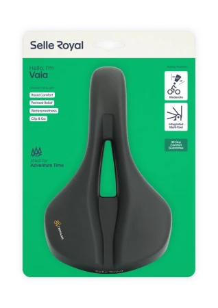 Siodło SELLEROYAL VAIA MODERATE 60st. żelowe + elastomery unisex (NEW 2024) - rove.pl