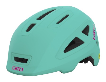 Kask dziecięcy GIRO SCAMP II matte screaming teal bright pink roz. XS (45-49 cm) (NEW 2024) - rove.pl