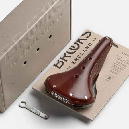 Siodełko BROOKS B17 NARROW, Brown, Steel Rail, Waga 510g, Linia Leather - rove.pl