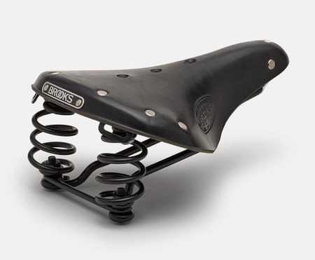 Siodełko BROOKS FLYER SHORT, Black, Steel Rail, Waga 800g, Linia Leather - rove.pl