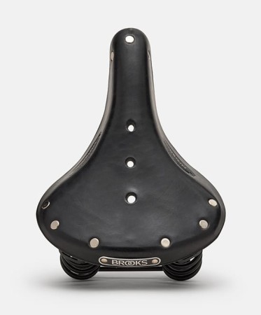 Siodełko BROOKS FLYER SHORT, Black, Steel Rail, Waga 800g, Linia Leather - rove.pl