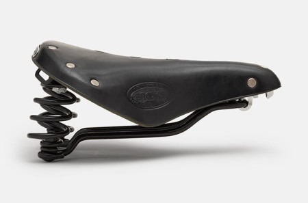 Siodełko BROOKS FLYER SHORT, Black, Steel Rail, Waga 800g, Linia Leather - rove.pl