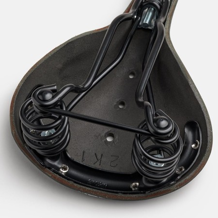 Siodełko BROOKS FLYER SHORT, Black, Steel Rail, Waga 800g, Linia Leather - rove.pl