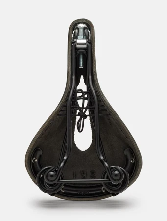 Siodełko BROOKS FLYER CARVED, Black, Steel Rail, Waga 860g, Linia Leather - rove.pl