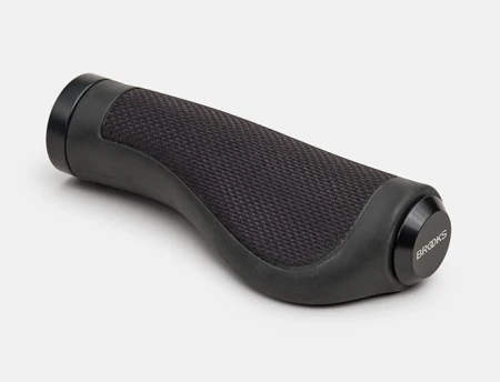 Chwyty BROOKS ERGONOMIC RUBBER GRIPS, Black, Rozmiar 130/130 - rove.pl