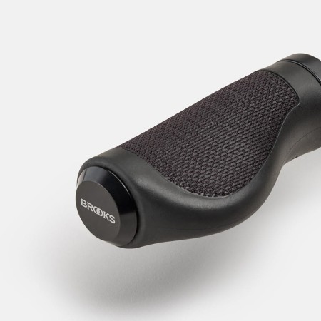 Chwyty BROOKS ERGONOMIC RUBBER GRIPS, Black, Rozmiar 100/100 - rove.pl