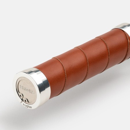Chwyty BROOKS SLENDER LEATHER GRIPS, Honey, Rozmiar 130/130 - rove.pl