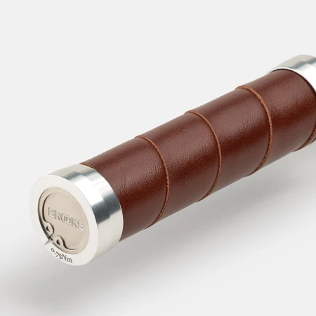 Chwyty BROOKS SLENDER LEATHER GRIPS, Brown, Rozmiar 130/130 - rove.pl
