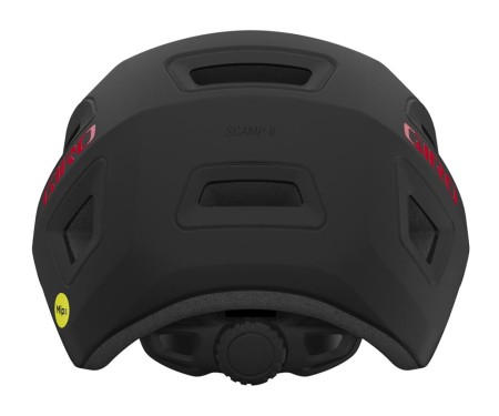 Kask dziecięcy GIRO SCAMP II INTEGRATED MIPS matte black red roz. S (49-53 cm) (NEW 2024) - rove.pl