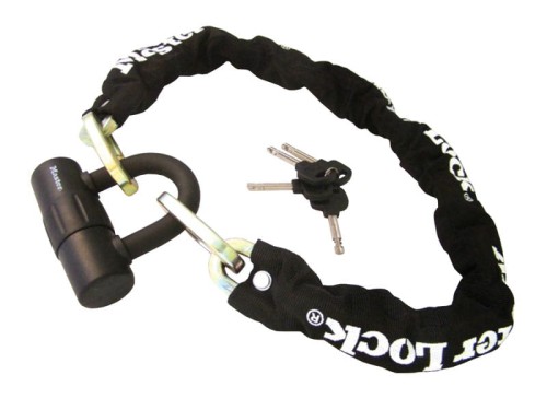 Przejdź do produktu Zapięcie rowerowe MASTERLOCK QUANTUM 8234 ŁAŃCUCH 10mm 40mm 90cm kłódka sr.14mm KLUCZYK czarne