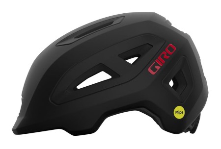Kask dziecięcy GIRO SCAMP II INTEGRATED MIPS matte black red roz. XS (45-49 cm) - rove.pl