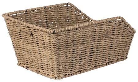 Kosz na tylny bagażnik BASIL CENTO RATTAN LOOK wodoodporny seagrass - rove.pl