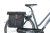 Sakwa miejska podwójna BASIL CITY DOUBLE PANNIER BAG 28-32L, Universal Bridge System, wodoodporna black - rove.pl