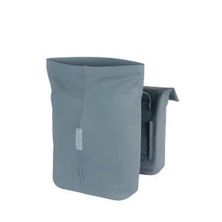 Sakwa miejska podwójna BASIL CITY DOUBLE PANNIER BAG 28-32L, Universal Bridge System, graphite blue - rove.pl
