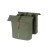 Sakwa miejska podwójna BASIL CITY DOUBLE PANNIER BAG 28-32L, Universal Bridge System, moss green - rove.pl