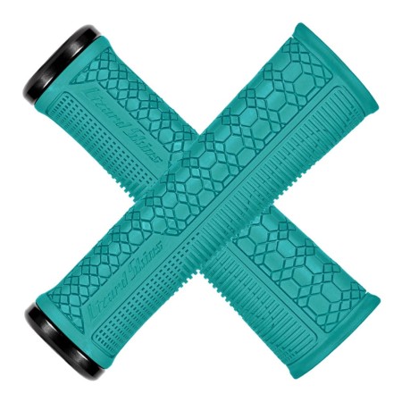 Chwyty kierownicy LIZARDSKINS Single-Clamp Lock-On GRADIENT 36.5mm 136mm 115g - Teal - rove.pl