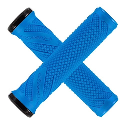 Przejdź do produktu Chwyty kierownicy LIZARDSKINS Single-Clamp Lock-On WASATCH deja blue