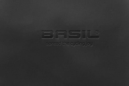 Sakwa podwójna BASIL SOHO DOUBLE PANNIER BAG NORDLICHT MIK, MIK System (ready to go) 41L 100% wodoodporna night black oświetlenie Nordlicht Technology - rove.pl