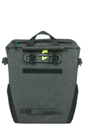 Sakwa pojedyncza BASIL DISCOVERY 365D SINGLE PANNIER BAG L 20L, Hook On System, wodoodporna black melee - rove.pl
