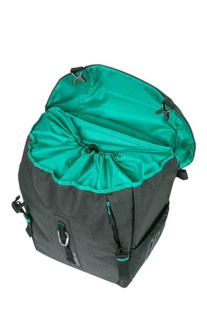 Sakwa pojedyncza BASIL DISCOVERY 365D SINGLE PANNIER BAG L 20L, Hook On System, wodoodporna black melee - rove.pl