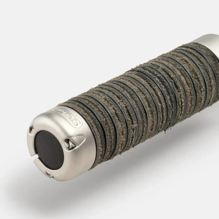 Chwyty BROOKS PLUMP LEATHER GRIPS, Black, Rozmiar 130 - Regulowany (NEW) - rove.pl