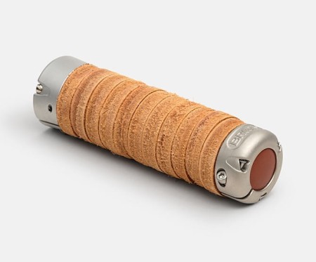 Chwyty BROOKS PLUMP LEATHER GRIPS, Honey, Rozmiar 130 - Regulowany (NEW) - rove.pl