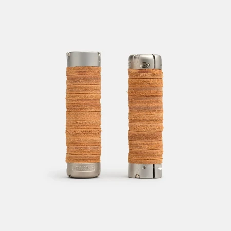 Chwyty BROOKS PLUMP LEATHER GRIPS, Honey, Rozmiar 130 - Regulowany (NEW) - rove.pl