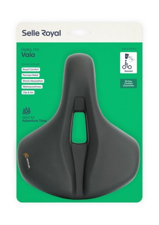 Siodło SELLEROYAL VAIA RELAXED 90st. żelowe + elastomery unisex - rove.pl