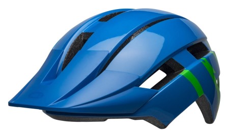 Kask dziecięcy BELL SIDETRACK II INTEGRATED MIPS strike gloss blue green roz. Uniwersalny (47–54 cm) (NEW) - rove.pl