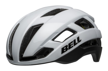 Kask gravel szosowy BELL FALCON XR LED INTEGRATED MIPS matte gloss white black roz. L (59-63 cm) - rove.pl