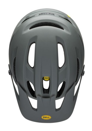 Kask mtb BELL 4FORTY matte gloss gray yellow roz. L (58–62 cm) - rove.pl
