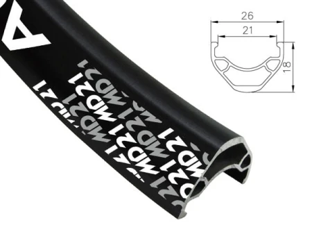 Obręcz mtb/trekking ALEXRIMS MD21, H. tarczowy, Stożek 18mm, 29" 622-21, 32 otwory, Kapslowana, Czarna, Waga 500g (NEW) - rove.pl
