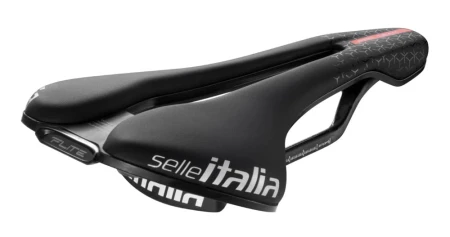Siodło SELLE ITALIA FLITE BOOST PRO TEAM 6.1 KIT CARBONIO SUPERFLOW S (id match S3), Carbon Rail+10mm, Fibra-Tek, 165g (NEW) - rove.pl