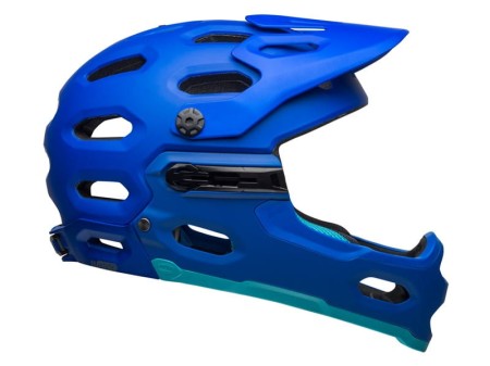 Kask full face BELL SUPER 3R MIPS matte blue bright blue roz. L (58-62 cm) (NEW). - rove.pl