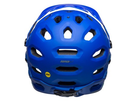 Kask full face BELL SUPER 3R MIPS matte blue bright blue roz. L (58-62 cm) (NEW). - rove.pl