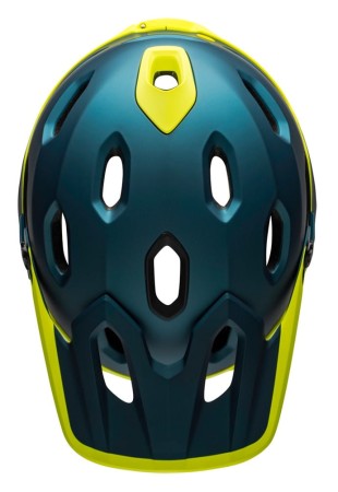 Kask full face BELL SUPER DH MIPS SPHERICAL matte gloss blue hi-viz roz. L (58-62 cm) (NEW). - rove.pl