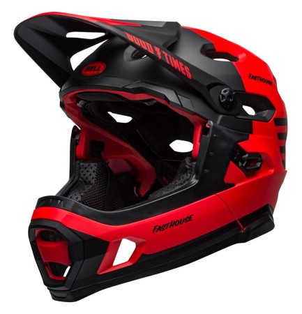 Kask full face BELL SUPER DH MIPS SPHERICAL fasthouse matte gloss red black roz. S (52–56 cm) (NEW). - rove.pl