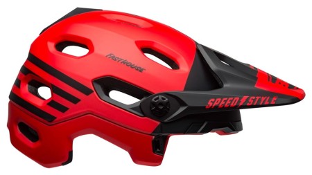 Kask full face BELL SUPER DH MIPS SPHERICAL fasthouse matte gloss red black roz. S (52–56 cm) (NEW). - rove.pl