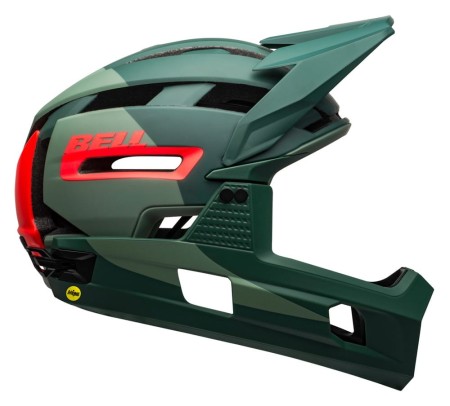 Kask full face BELL SUPER AIR R MIPS SPHERICAL matte gloss green infrared roz. M (55–59 cm) (NEW) - rove.pl